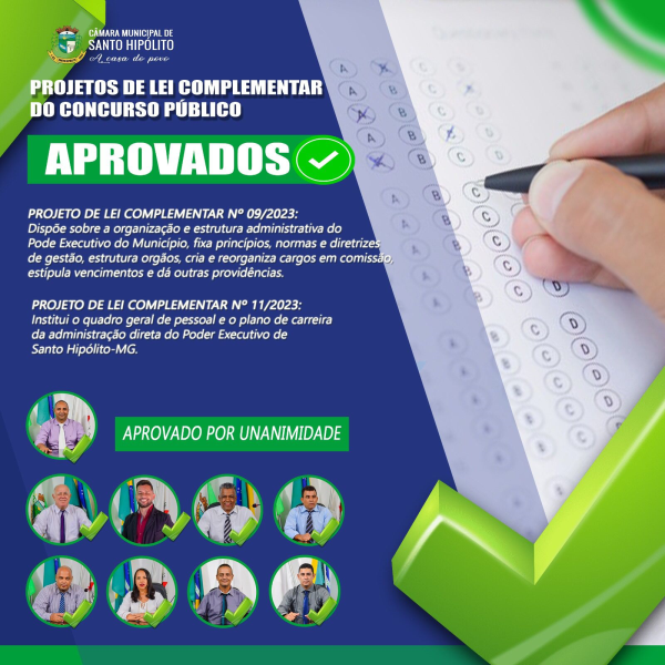 PROJETOS APROVADOS!