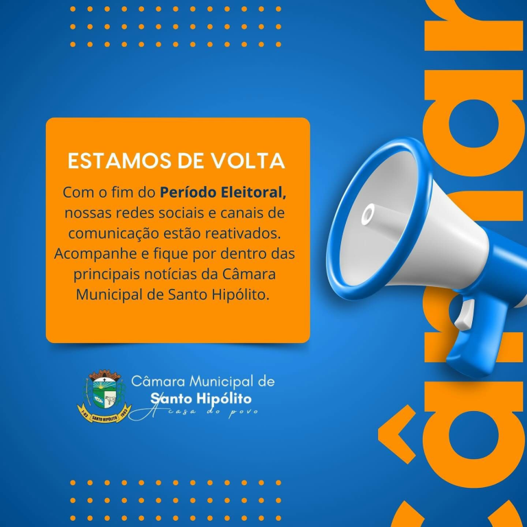 FIM DO PERÍODO ELEITORAL 